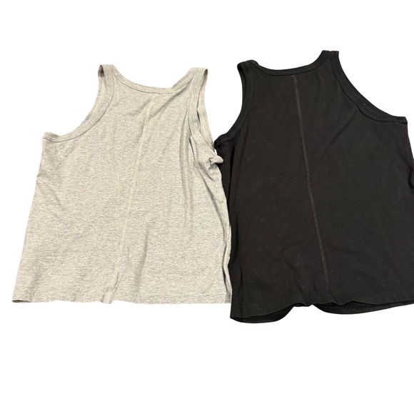 Everlane Tops - LOT EVERLANE Womens Tank Tops 2 Pack Black & Grey Racerback Basic Casual Size M